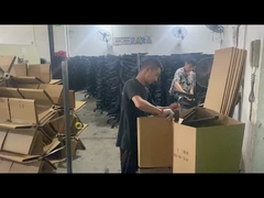 โรงงานขายยอดขาย เก้าอี้สํานักงานไนลอนสีดํา ฐานหมุนด้วยรองรับและกระดูก