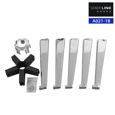 ราคาดี การแยกสภาพของเก้าอี้หมุน Chrome / Spray Bifma Test ฐานเท้า 5 ดาว ออนไลน์