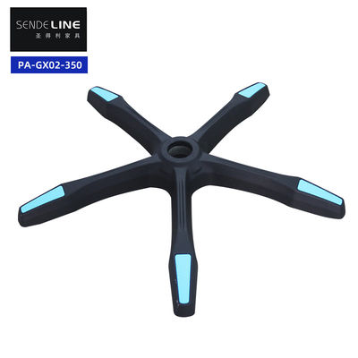 ราคาดี เก้าอี้สํานักงานสีดํา ฐานสวิวิเวล ความเคลื่อนไหวเรียบ รัศมี 340 มม. ออนไลน์