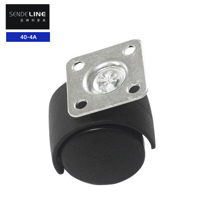 สีดํา 40 มม โรงงานเก้าอี้ล้อเปลี่ยน pulley สําหรับการเคลื่อนไหวเรียบ