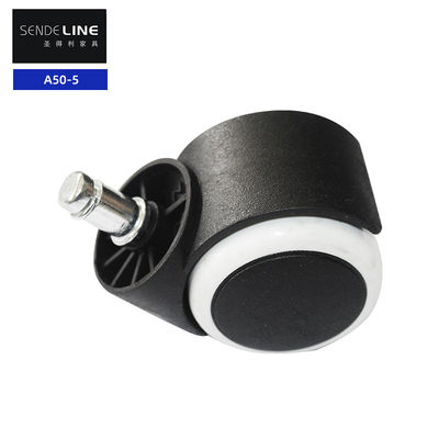 ขาว Edge ไนลอน 50 มม โรงงานเก้าอี้ Caster Wheel แทน Bifma การทดสอบ