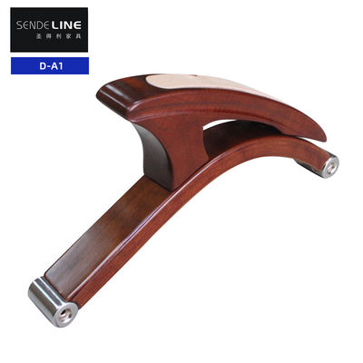 ราคาดี สํานักงานบ้าน เก้าอี้ไม้ Armrest สีแดง สีน้ําตาล แขนเก้าอี้ไม้แข็ง ออนไลน์