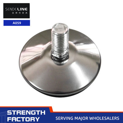 ราคาดี เงินปลายเท้าโต๊ะปรับด้วย 12 / 13mm ความยาว Thread โรงงานเก้าอี้เท้า ออนไลน์