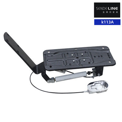 ราคาดี Matte Black Iron Barber Chair น้ํามันปั๊มบราคเกตกับหลังนอน ออนไลน์