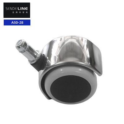 เก้าอี้สํานักงานไนลอนขาว 2 นิ้ว สําหรับการเคลื่อนไหวที่ง่ายและการม้วนเรียบ