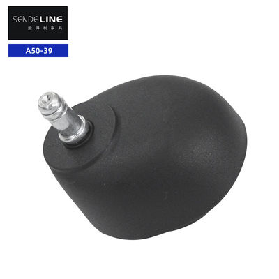 สีดําออฟฟิศเก้าอี้ Caster กับไนลอน 2 นิ้ว โบสเก้าอี้ล้อเปลี่ยน