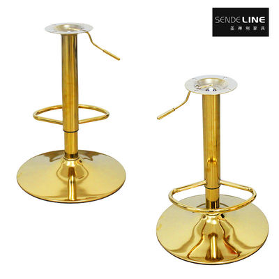 ทิตาเนียมทอง สีปรับ Bar Stool อุปกรณ์เสริมกับท่อผสม