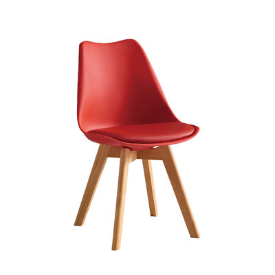 ราคาดี เก้าอี้บาร์ Eames แบบนอร์ดิค มีเก้าอี้ปูฟองและขาไม้แข็งในสีที่สามารถปรับแต่งได้ ออนไลน์